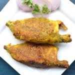 Stuffed mackerel with green masala