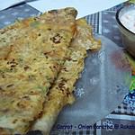 carrot onion paratha