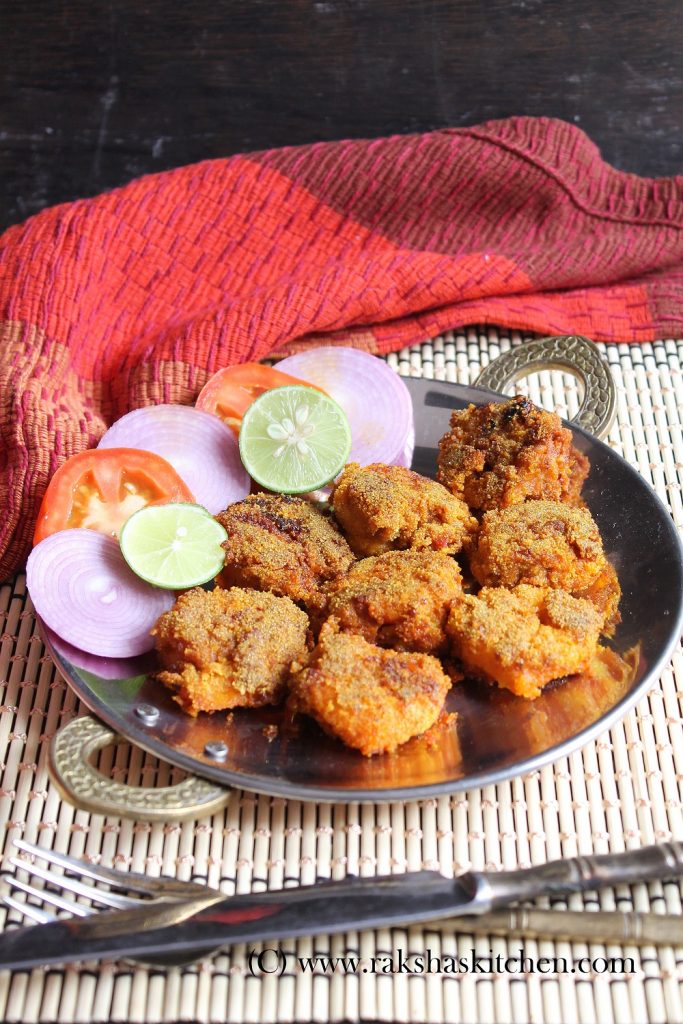 Prawns rava fry