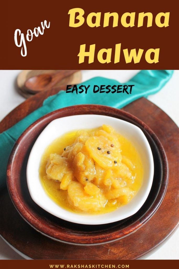 Goan banana halwa