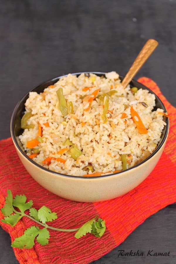 Veg Fried Rice Raksha's Kitchen