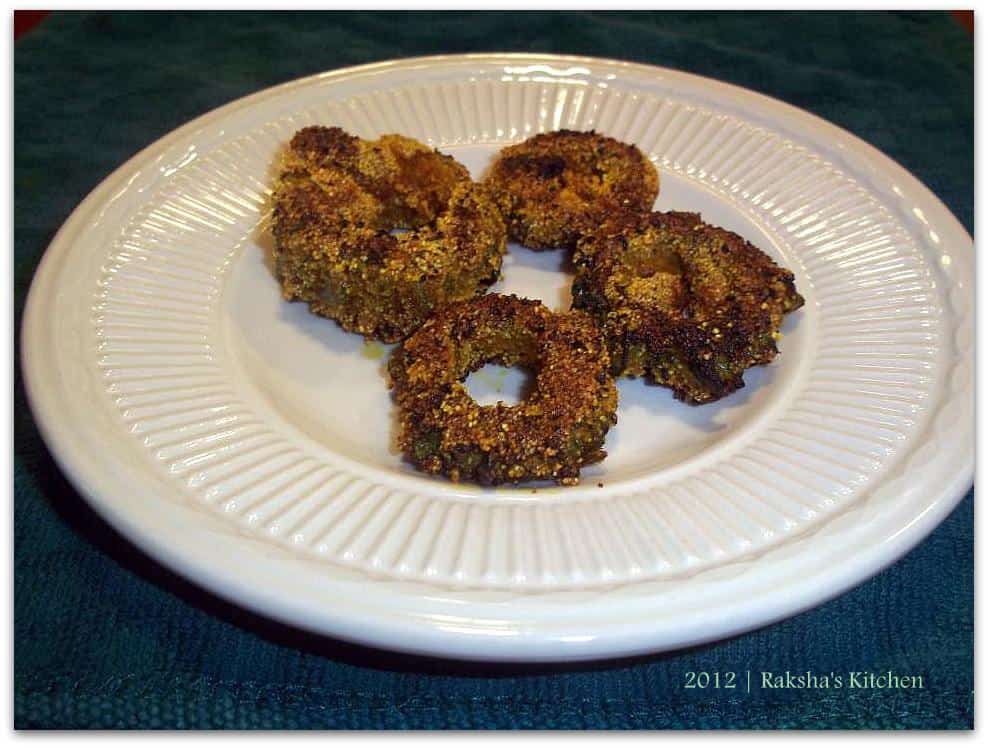 Rava fried bitter gourd