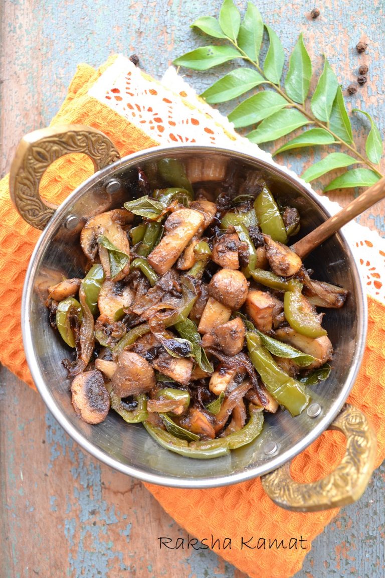 Mushroom Pepper Fry Raksha's Kitchen