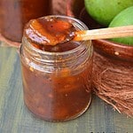 Goan sweet sour and spicy raw mango pickle