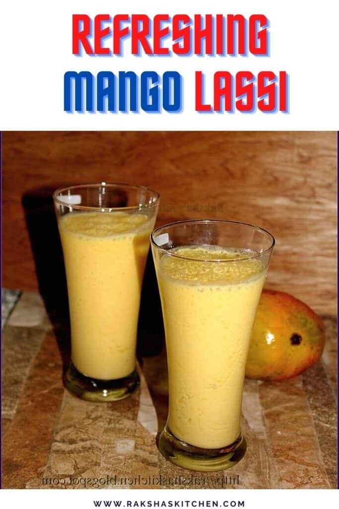 refreshing mango lassi