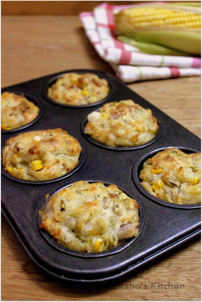 Savory corn cheese muffins