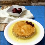 Caramel Pudding With Plums