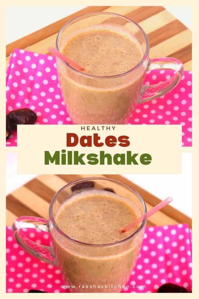 healthy dates milkshake