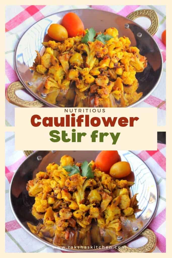 stir fried cauliflower