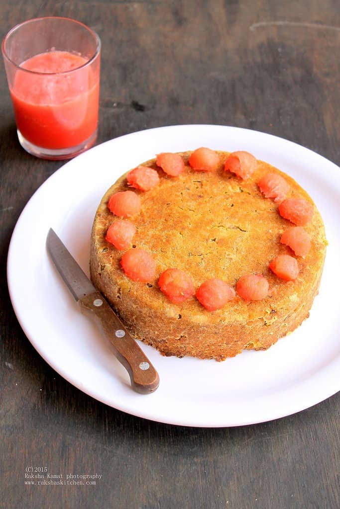 Watermelon rind cake