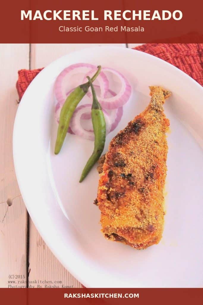 Mackerel recheado recipe, classic Goan red vinegar masala fish