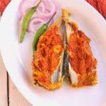 Recheado masala, red chili garlic vinegar paste for stuffed mackerel