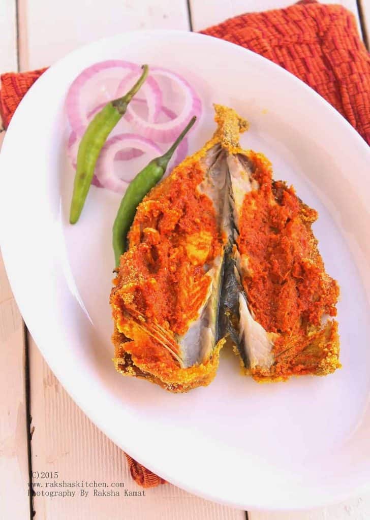 Recheado masala, red chili garlic vinegar paste for stuffed mackerel