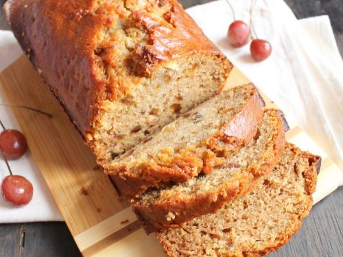 Eggless Date & Walnut Oatmeal Cake Recipe