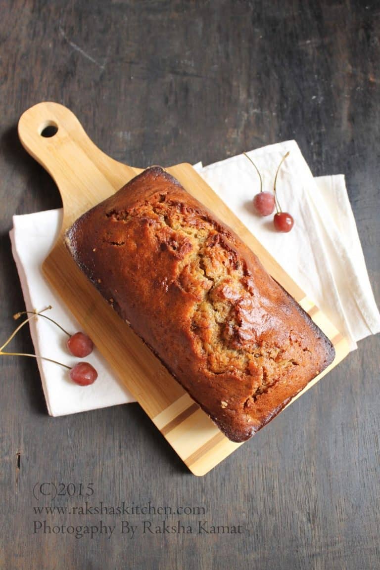 Eggless Dates Cake + Step by Step + Video Raksha's Kitchen