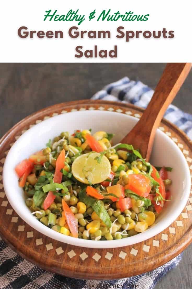 Sprouts Mung Bean Recipe Sprouted Moong Salad Raksha's Kitchen