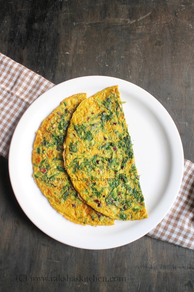 palak omelette