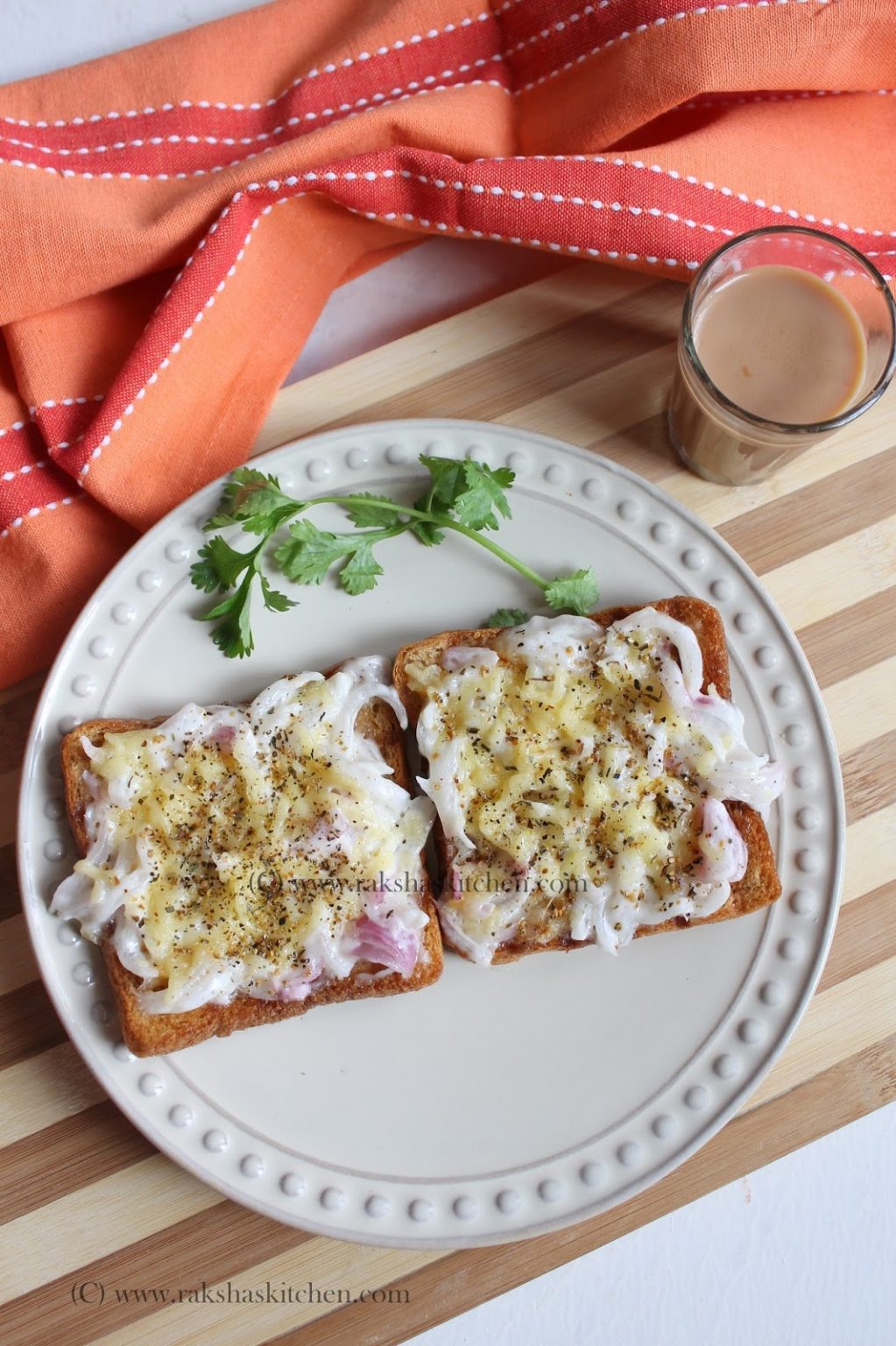 Onion Parmesan Toast Raksha's Kitchen