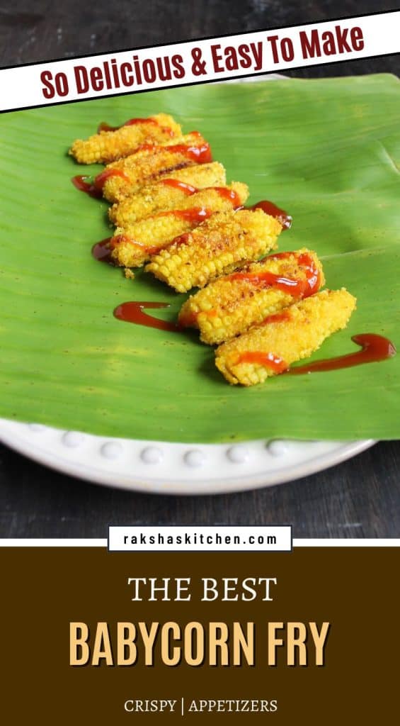 Crispy Rava Fried Baby Corn served as a snack