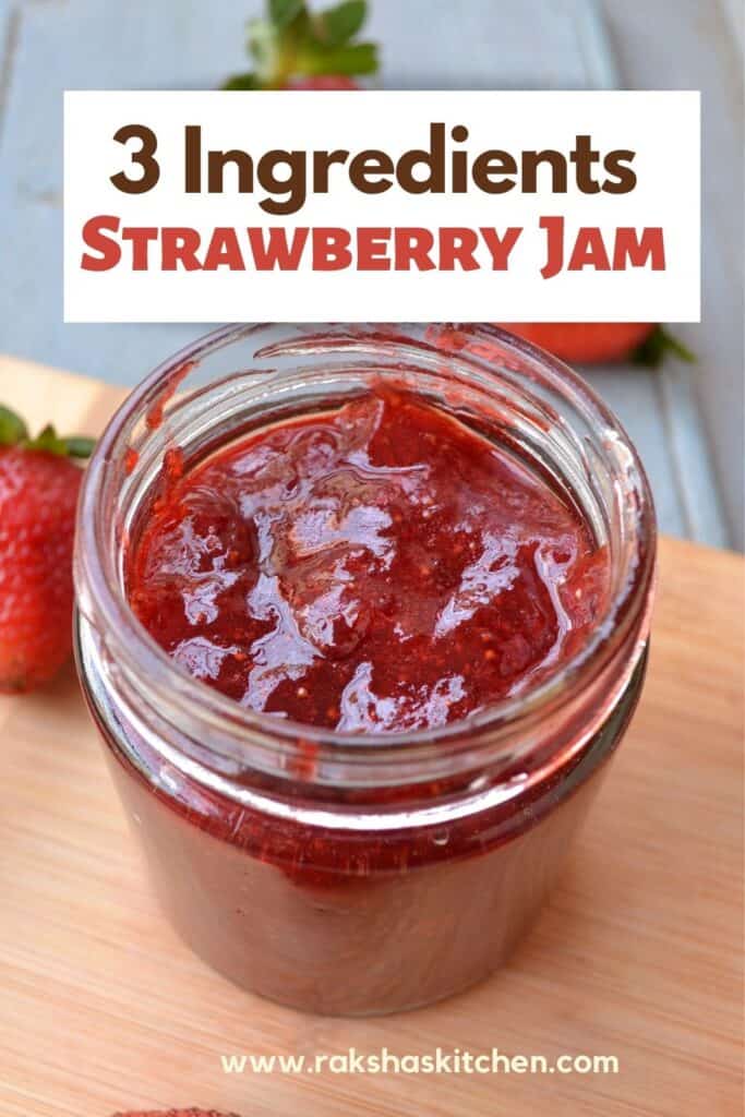 3 ingredients strawberry jam