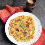 Wheat flour bhakri with vegetables