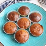 Eggless whole wheat banana muffins