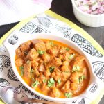 Goan style yam curry with peas