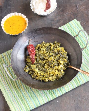 Malabar spinach stir fry