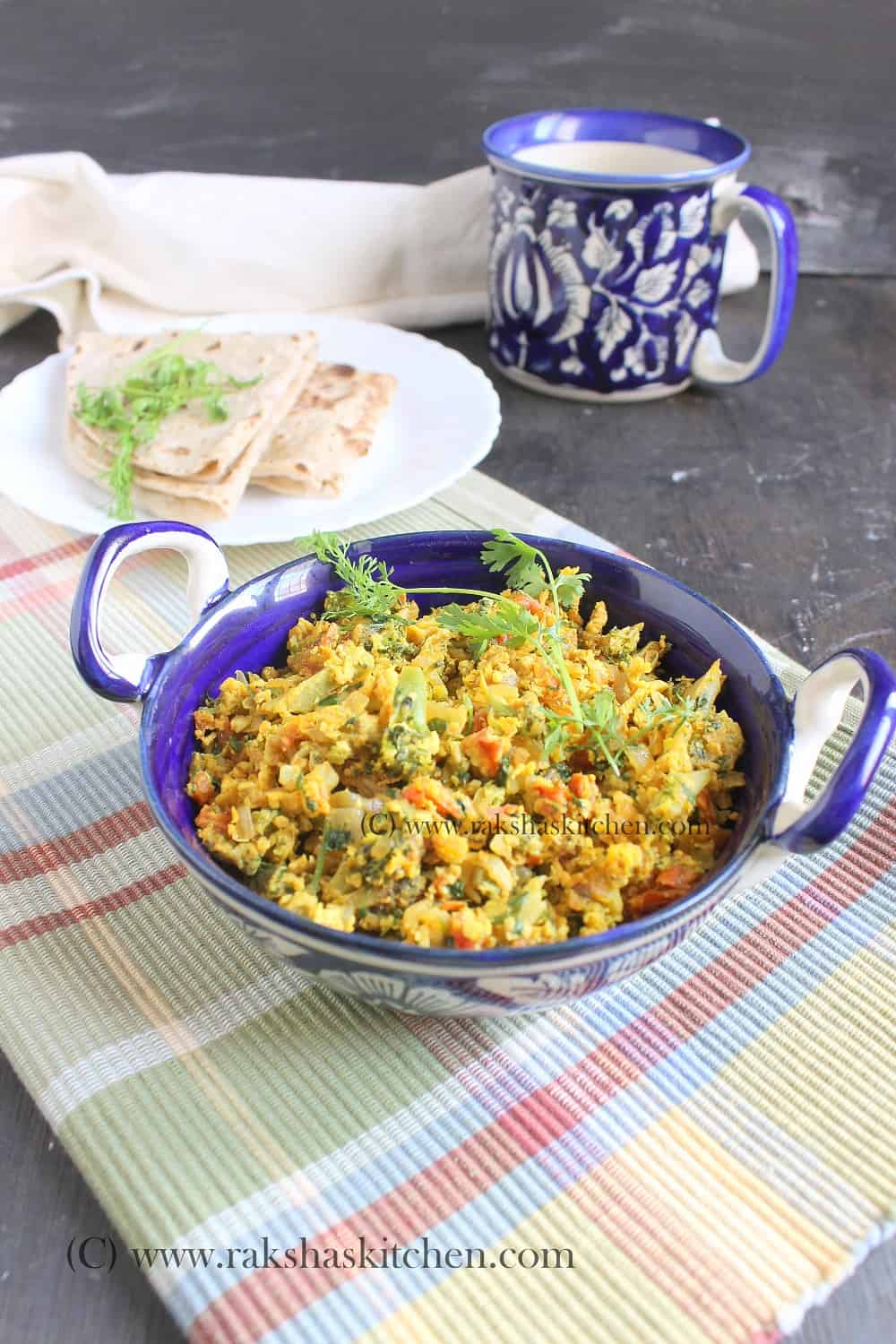 Egg Broccoli Burji