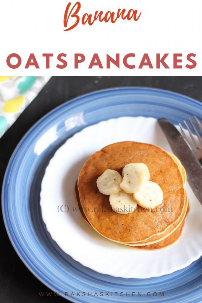 Banana and oats pancakes