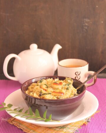 oats spinach pongal