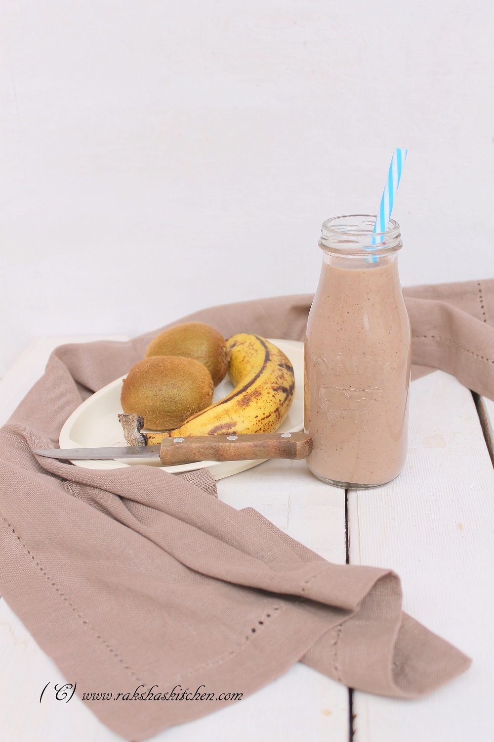 Kiwi Banana Milkshake And A Review Of OZIVA Nutritional Meal Shake ...