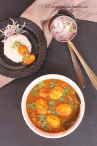Bengali Egg Curry With Potato - Raksha's Kitchen