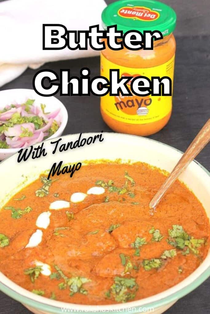 butter chicken curry with mayo