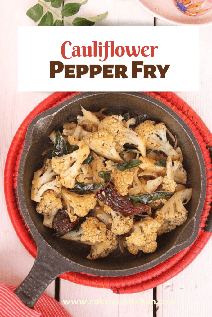 cauliflower pepper fry recipe