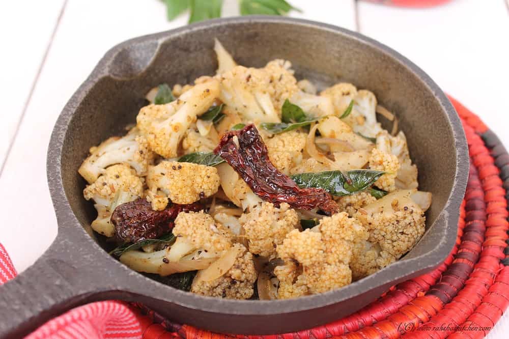 cauliflower pepper fry