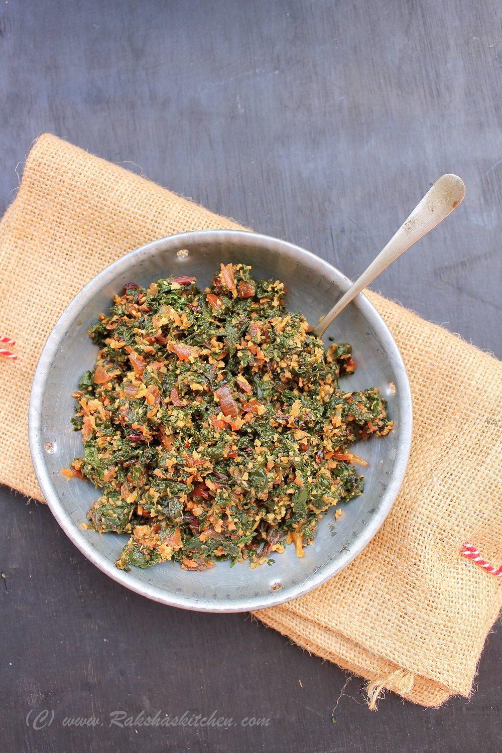 Beet Greens Stir Fry Beetroot Leaves Subzi Raksha's Kitchen