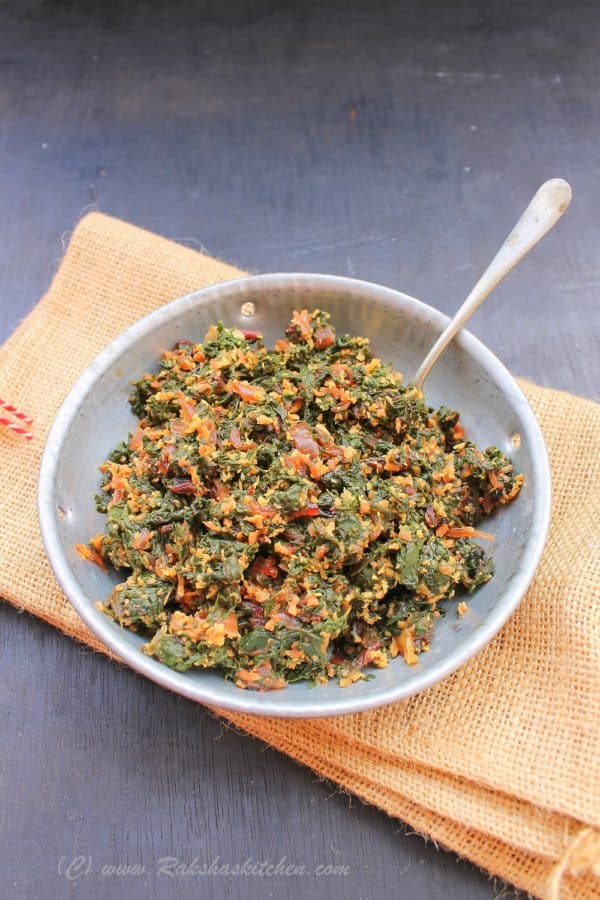 BeetrootStirFry5801 Beetroot Leaves stir fry, Beet greens stir fry, Beet leaves stir fry