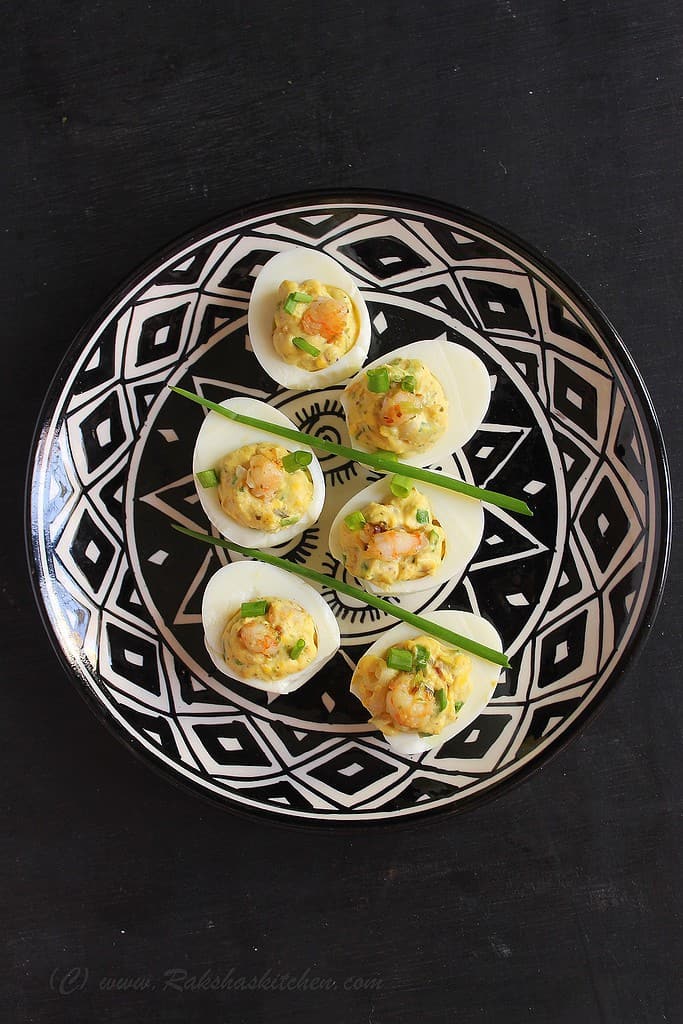 Deviled Eggs with Shrimps