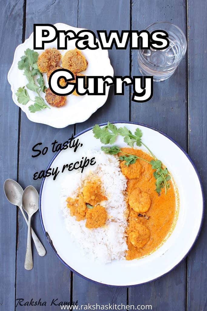 tasty curry with prawn