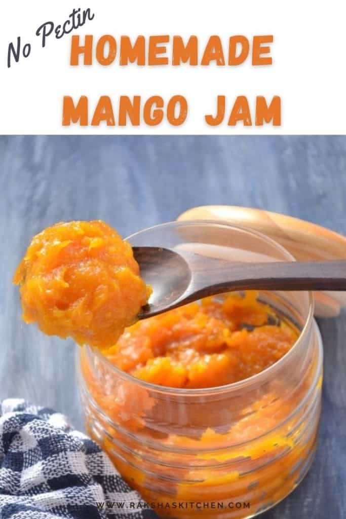 Homemade mango jam