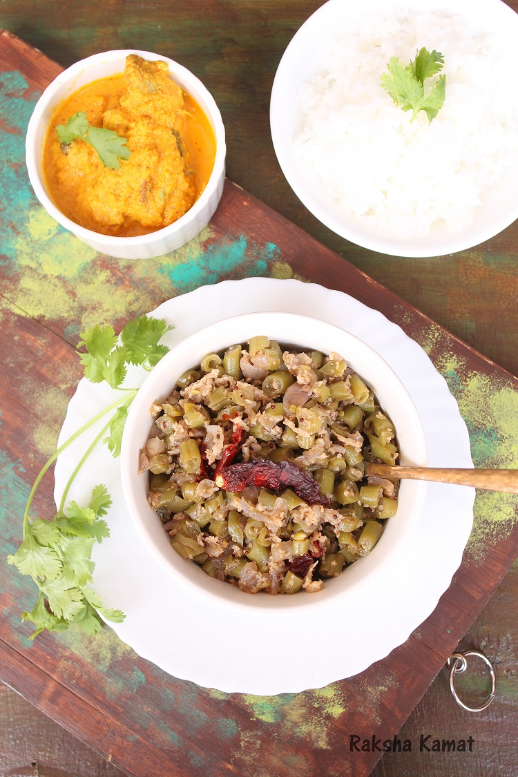 Green Beans Stir Fry, Val papdi Bhaji