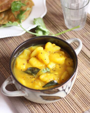 Patal potato bhaji, potato bhaji