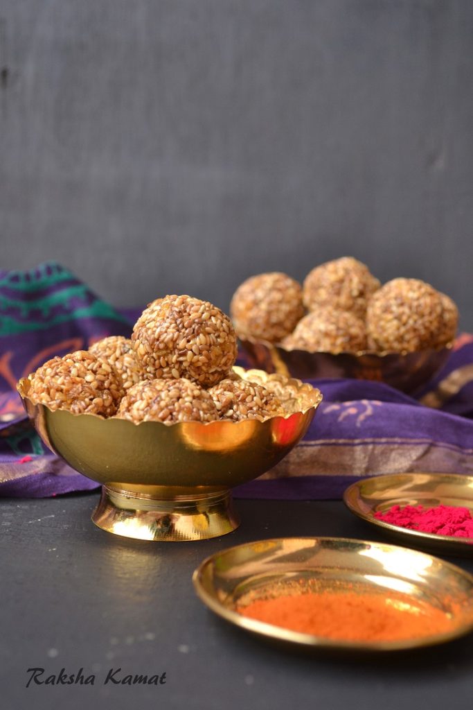 Til Ke ladoo . sesame seeds ladoo