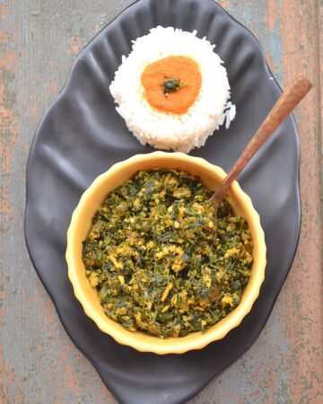 Methi Bhaji , Methi subzi, fenugreek leaves stir fry