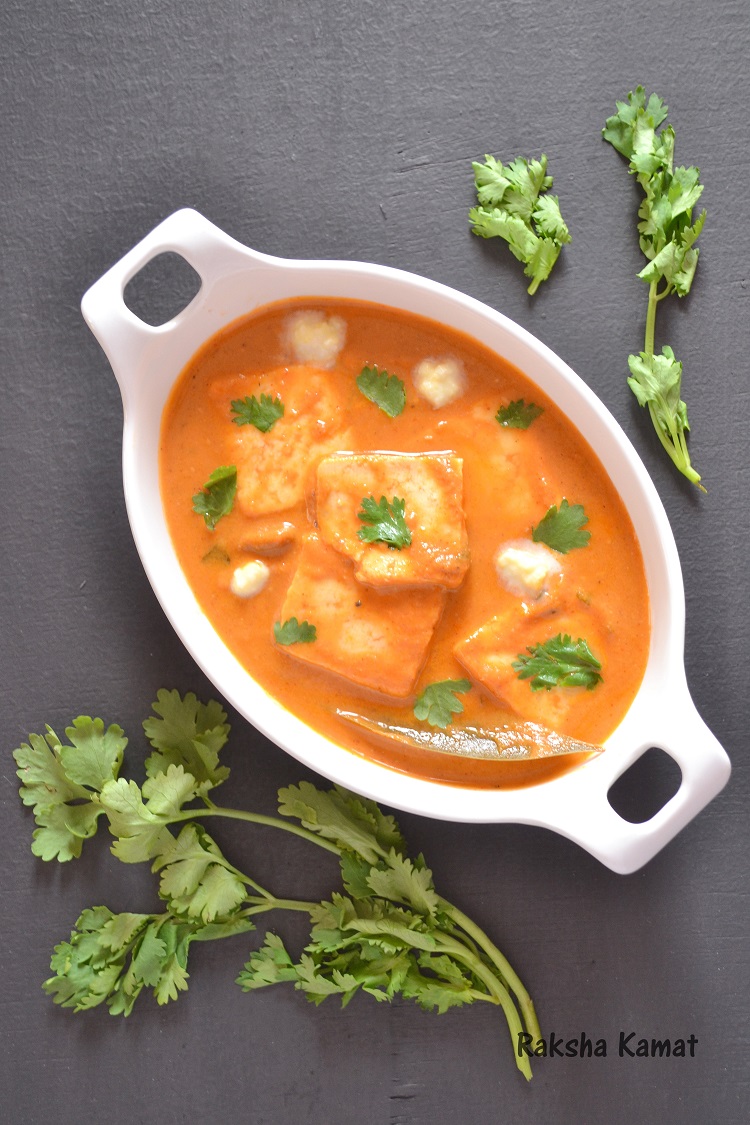 Paneer butter masala, butter paneer masala, butter paneer, paneer makhani