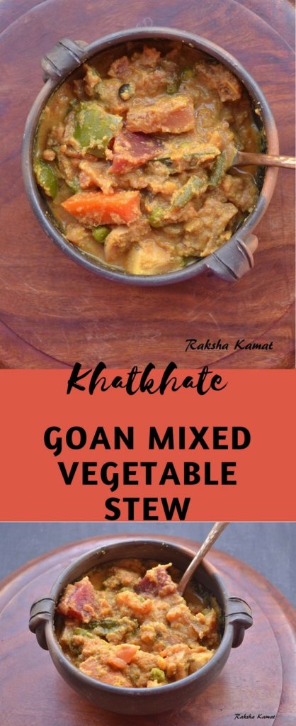 Khatkhate , Khatkhatem , Goan mixed vegetable stew, Mixed vegetable curry