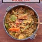 Khatkhate recipe, Goan mixed vegetable stew served in a bowl