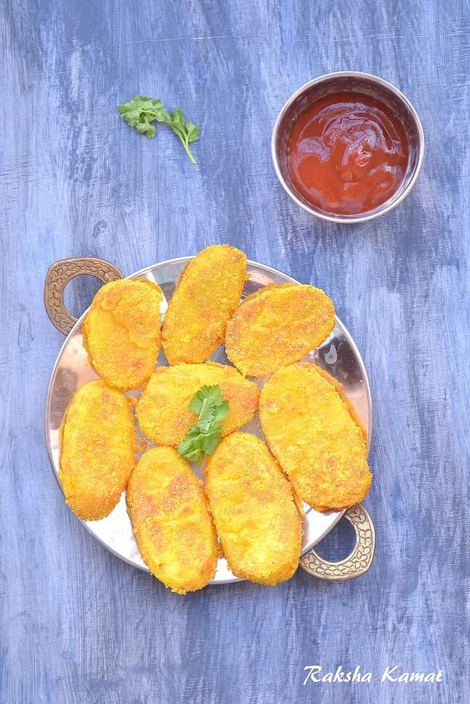 Shallow Fried Semolina Coated Potato , Rava Fried Potato, fried potato, shallow fried potato, rava fried recipe, vegan potato recipe, easy potato recipe, crispy fried potato,