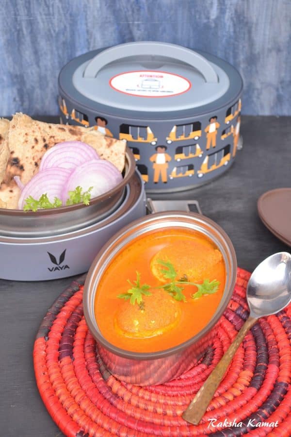 DSC_2079-001 Egg Curry, Egg curry in coconut milk, Vaya tyffynLyte review, Vaya tyffyn review, Vaya tyffyn, kids tiffins, lunch box